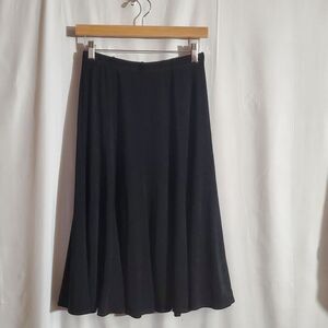 Chico's Travelers | Black Midi-Length Pull-On Skirt | Size 00/XS/2 | NWT